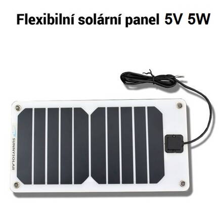 Flexibilní monokrystalický solární panel 5V/5W