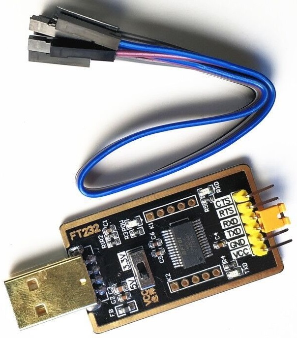 Převodník USB na UART TTL - FTDI FT232R čip