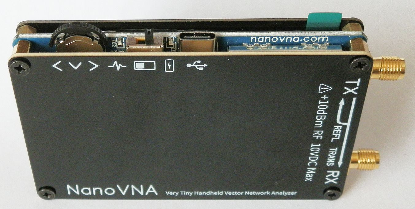 NanoVNA-H 50kHz-900MHz přenosný vektorový síťový analyzátor, briv