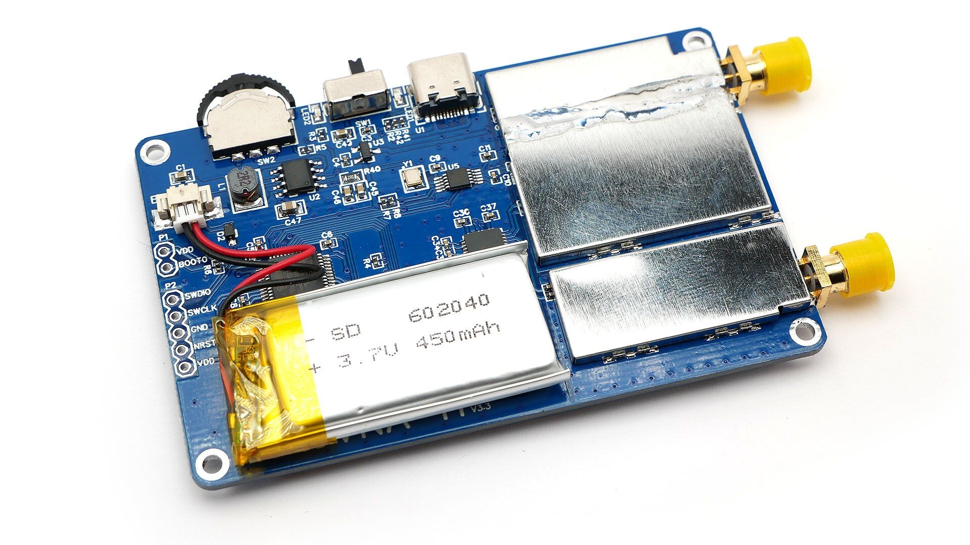 NanoVNA-H 50kHz-900MHz přenosný vektorový síťový analyzátor, briv