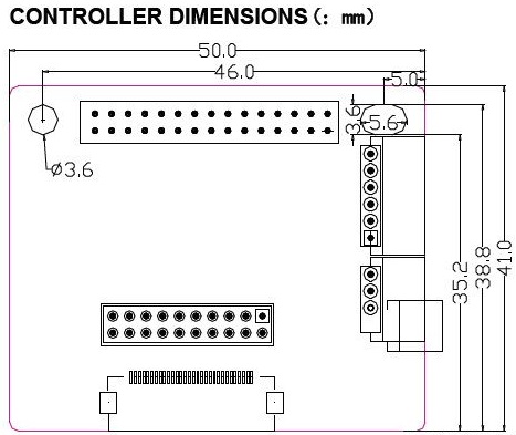 LVDS 30P do eDP deska adaptér