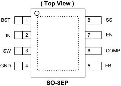 AP6502 2A Wide Input Step Down Converter