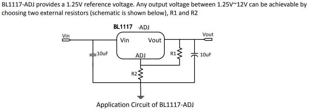 BLL1117 regulátor napětí 1A