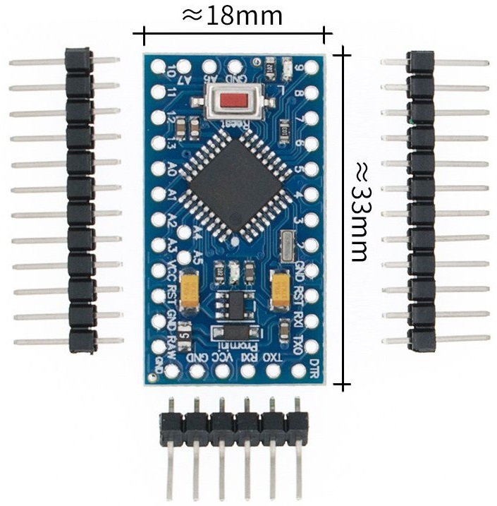 PRO MINI ATmega328P Arduino kompatibilní vývojová deska