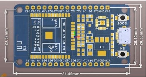 ESP-WROOM-32 ESP32 ESP-32S 2.4GHz UBS-C vývojářská deska s WiFi а BT