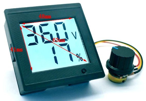 Z2-5 DC11-40V 8A PWM regulator, LCD displej