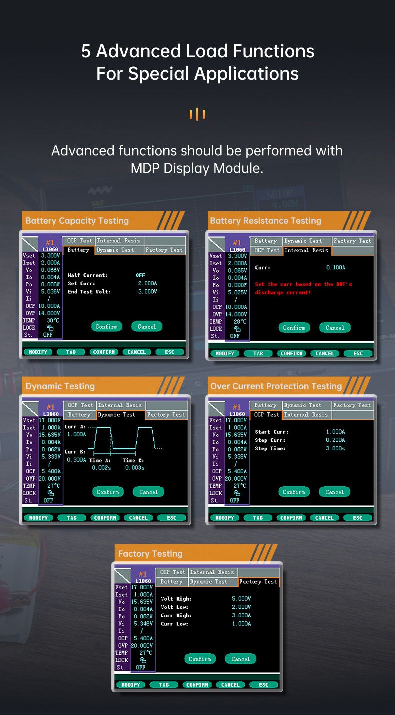 MDP-L1060 DC elektronická zátěž