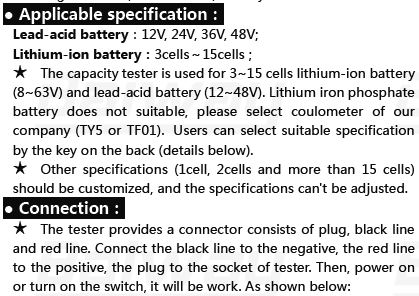 LY6N 12V-48V LCD indikátor stavu baterie, panelový