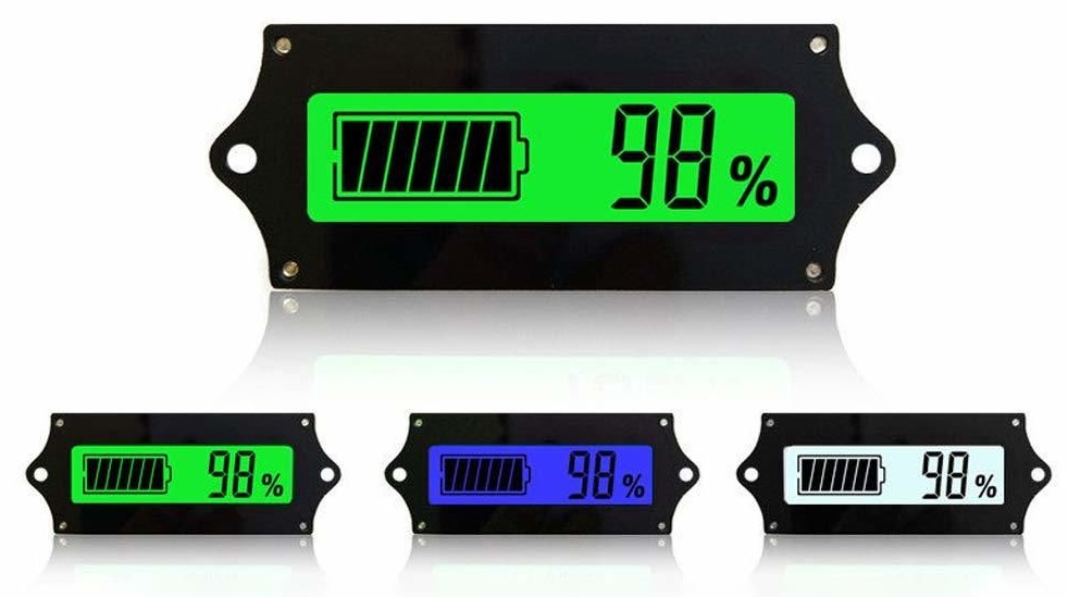 GY-6 12V-48V LCD indikátor stavu baterie, panelový