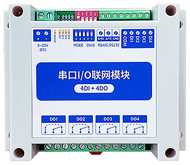 MA0-1-AXCX4040 ModBus RTU Sériový IO Modul s RS485 4DI+4DO, briv