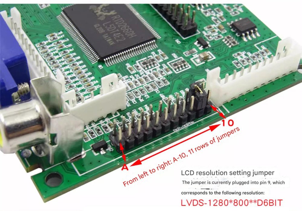 PCB8000196 HDMI na LVDS převodní deska pro LCD panely, briv