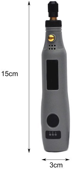 DM-240 Mini Bruska s Dobíjením a Rychlostí až 15000 ot./min, briv