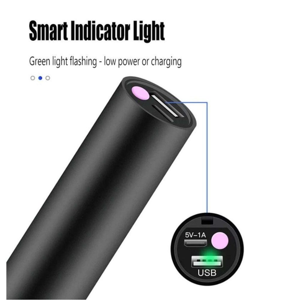 TP-165UV-1 (D02) UV LED svítilna s USB baterií 365nm, briv