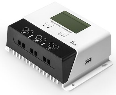 30A/40A PWM solární regulátor nabíjení 12/24V Auto – Ovládání v mobilní aplikaci - Model se záporným uzemněním