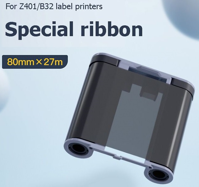 Z401 80mm*27m vosková páska/ribbon pro termotransferovou tiskárnu štítků 