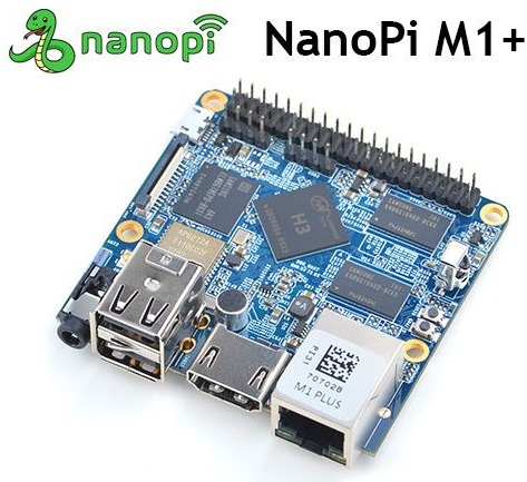 NanoPi M1 Plus sada s chladičem, briv