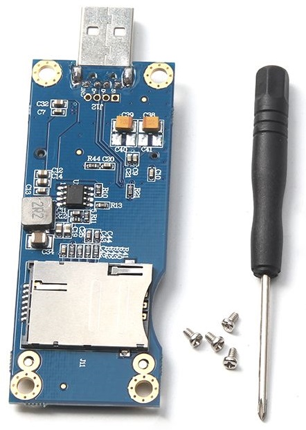 Adaptér datového přenosu, podporuje rozhraní 3x5 cm miniPCIe na USB 2.0. Vysoce kvalitní produkt.