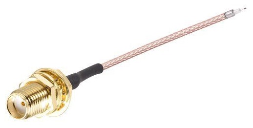 Vysoce kvalitní anténní kabel pigtail SMA Female (se závitem vně a otvorem) 