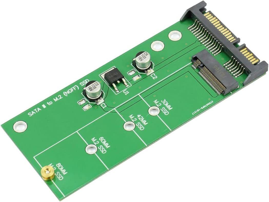 SATA 3 na M.2 (NGFF) SSD 7+5pinový adaptér/karta M2 na SATA III rozšiřující karta B key