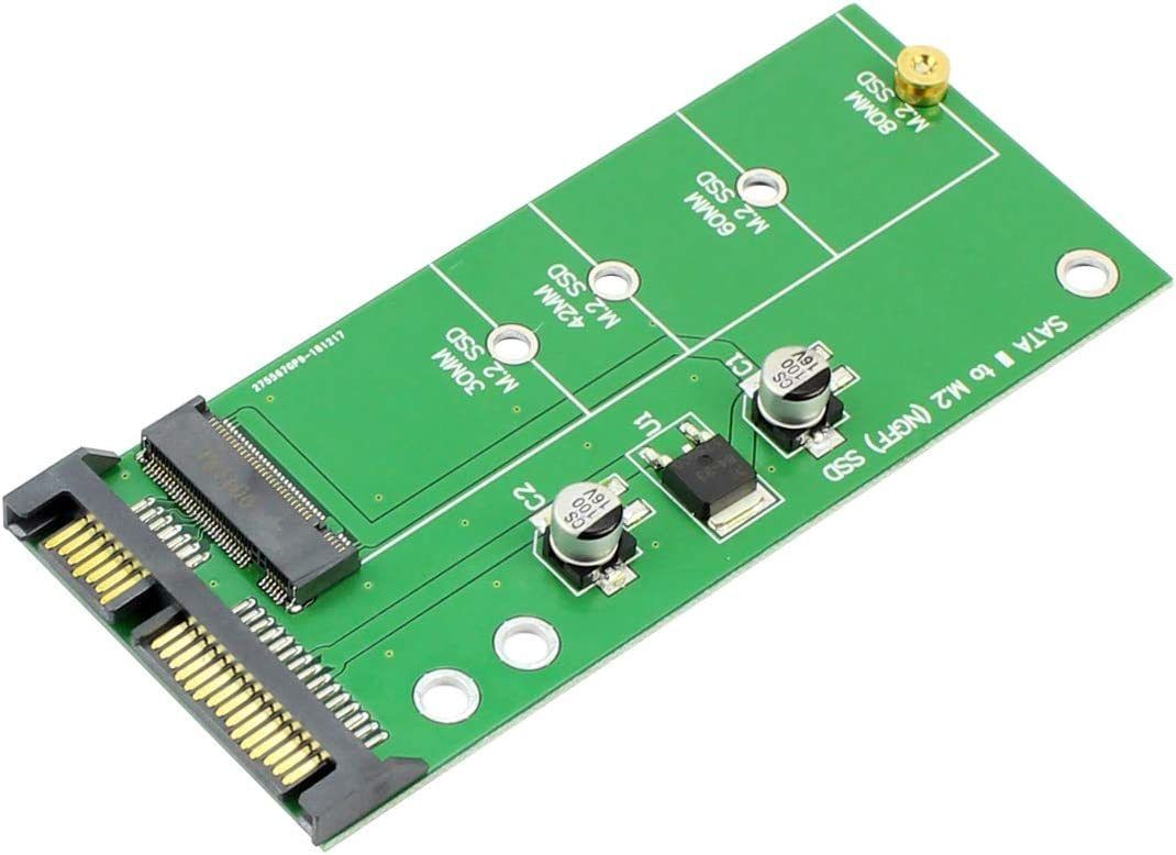 SATA 3 na M.2 (NGFF) SSD 7+5pinový adaptér/karta M2 na SATA III rozšiřující karta B key