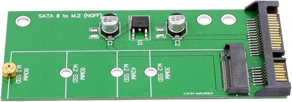 SATA 3 na M.2 (NGFF) SSD 7+5pinový adaptér/karta M2 na SATA III rozšiřující karta B key