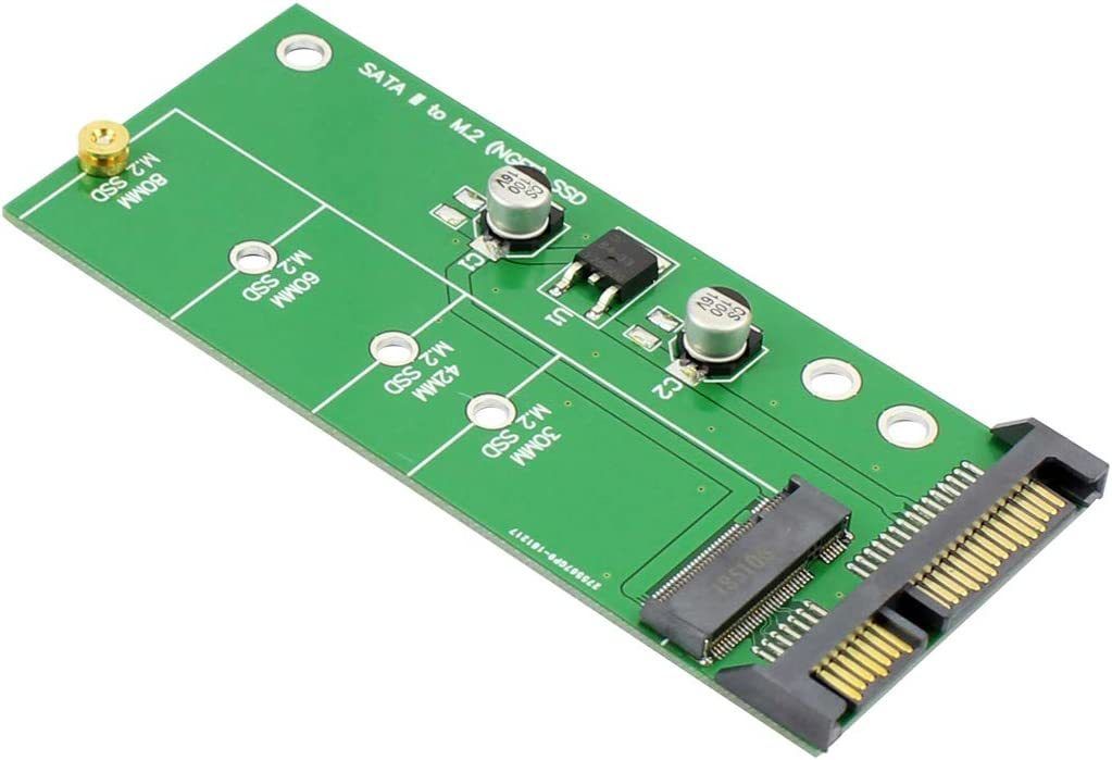 SATA 3 na M.2 (NGFF) SSD 7+5pinový adaptér/karta M2 na SATA III rozšiřující karta B key