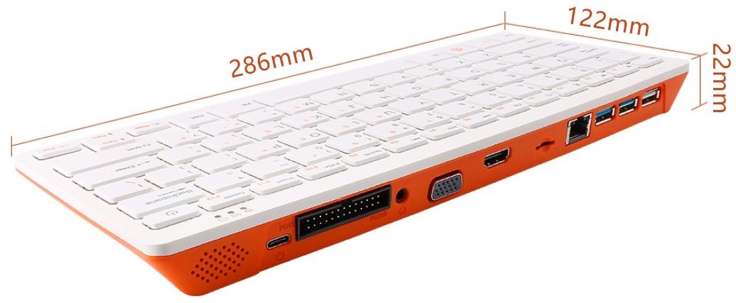 Orange Pi 800 mini počítač-klávesnice