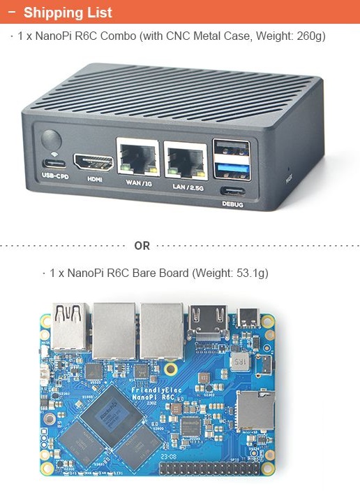 NanoPi R6C 8+32GB