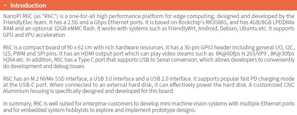 NanoPi R6C 8+32GB