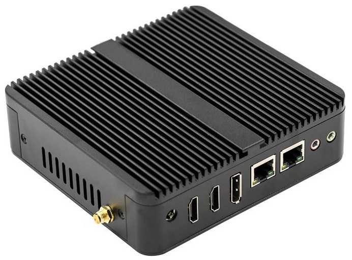 M2122 J6412 průmyslové mini PC, barebone, fanless