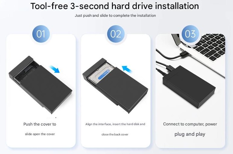 SAS/SATA na USB3.1 adaptér, briv