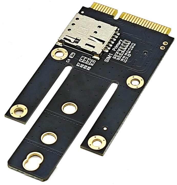 MPCEM2B-N01 mPCI-E na M.2 KEY-B adaptér, briv