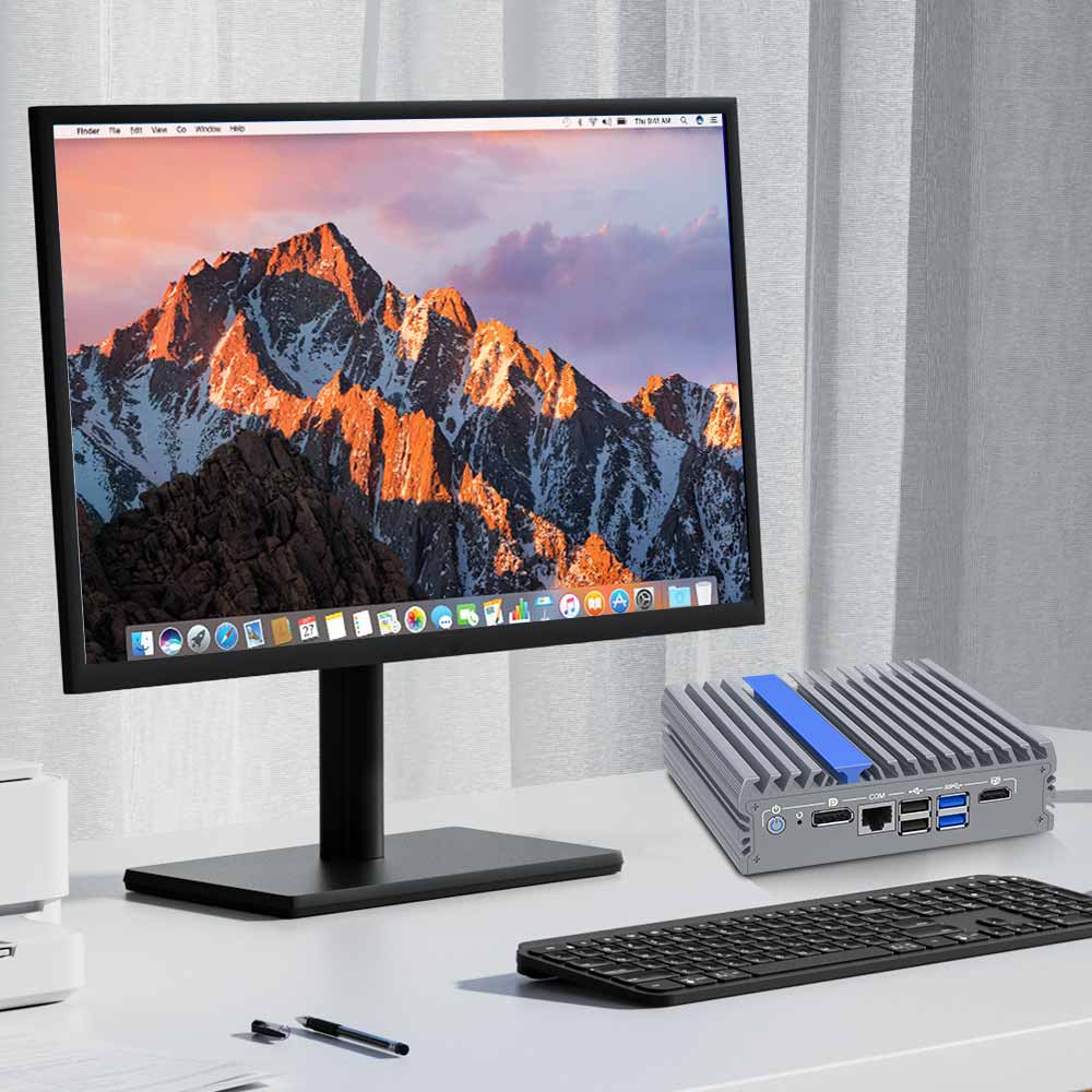 IEXP-304 Průmyslové PC, Intel N100, 4× 2.5G LAN, bezventilátorové, briv