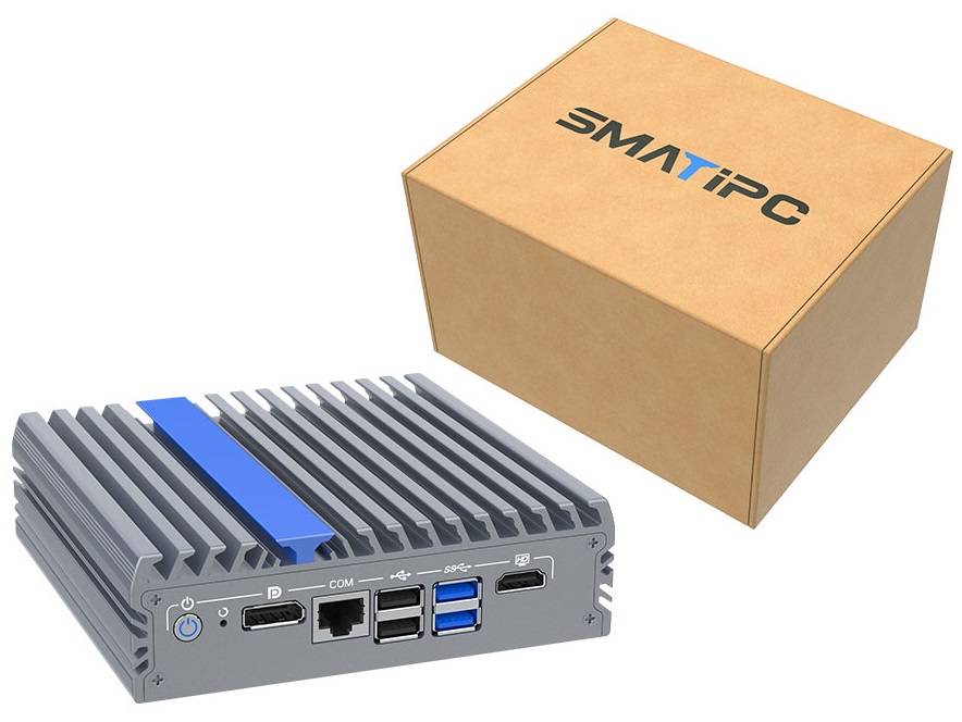 IEXP-304 Průmyslové PC, Intel N100, 4× 2.5G LAN, bezventilátorové, briv