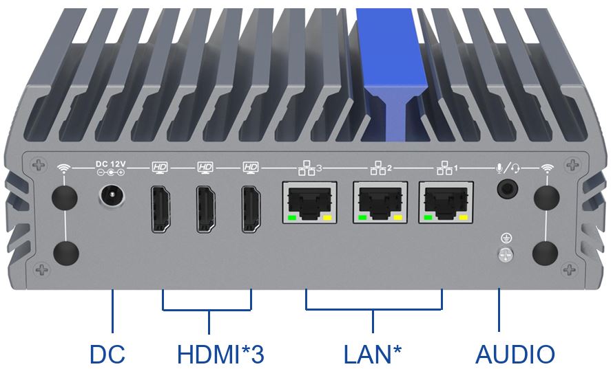 IEXP-502 průmyslové PC, Intel Core i3/i5/i7, 3× HDMI, 2.5G LAN, briv