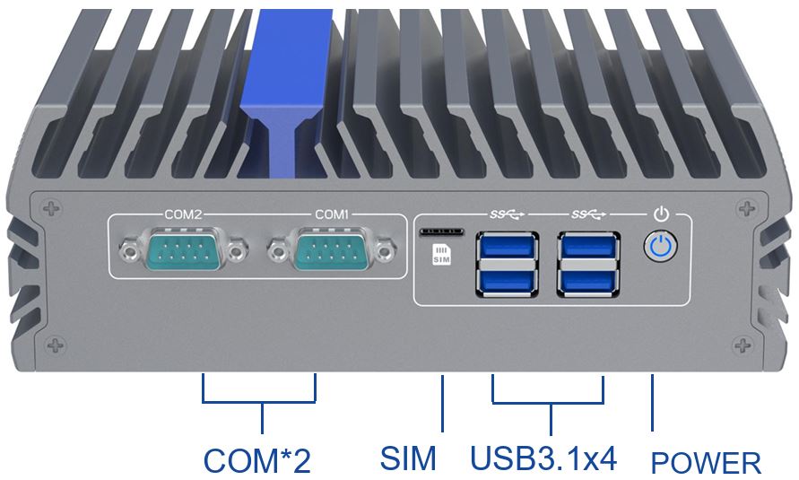 IEXP-502 průmyslové PC, Intel Core i3/i5/i7, 3× HDMI, 2.5G LAN, briv