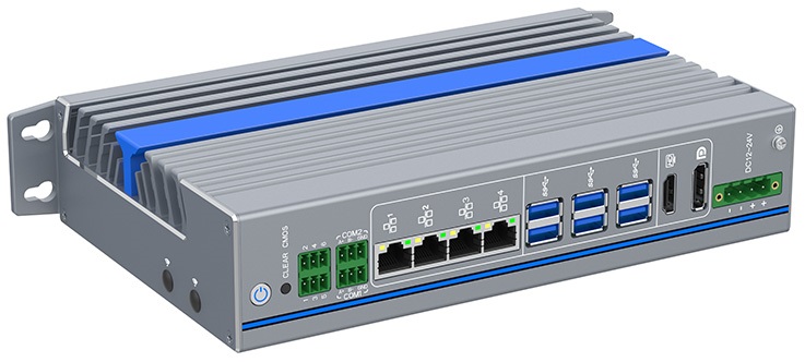 IEXP-712 průmyslový PC – 4× LAN, 2× 4K výstup, briv