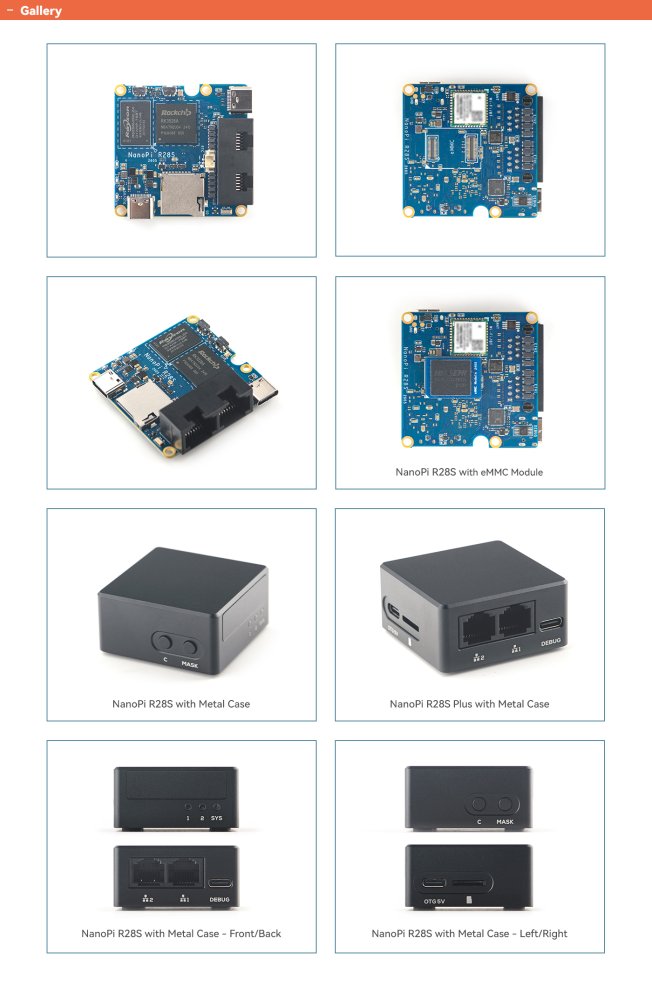 NanoPi R28S Combo – vývojová deska s Wi-Fi 6 a dual Gigabit Ethernet FriendlyElec, briv