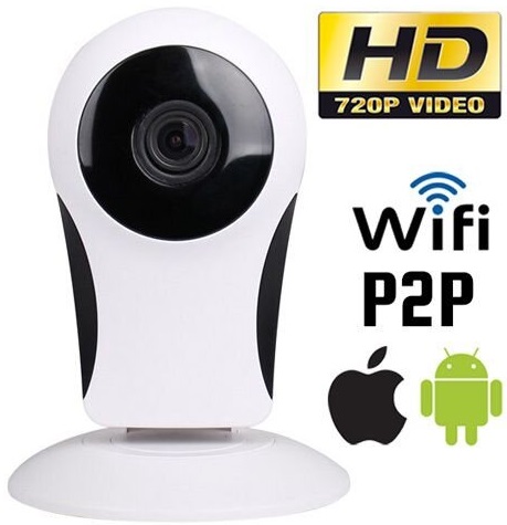 WiFi IP P2P vnitřní kamera 720P 1MP HD