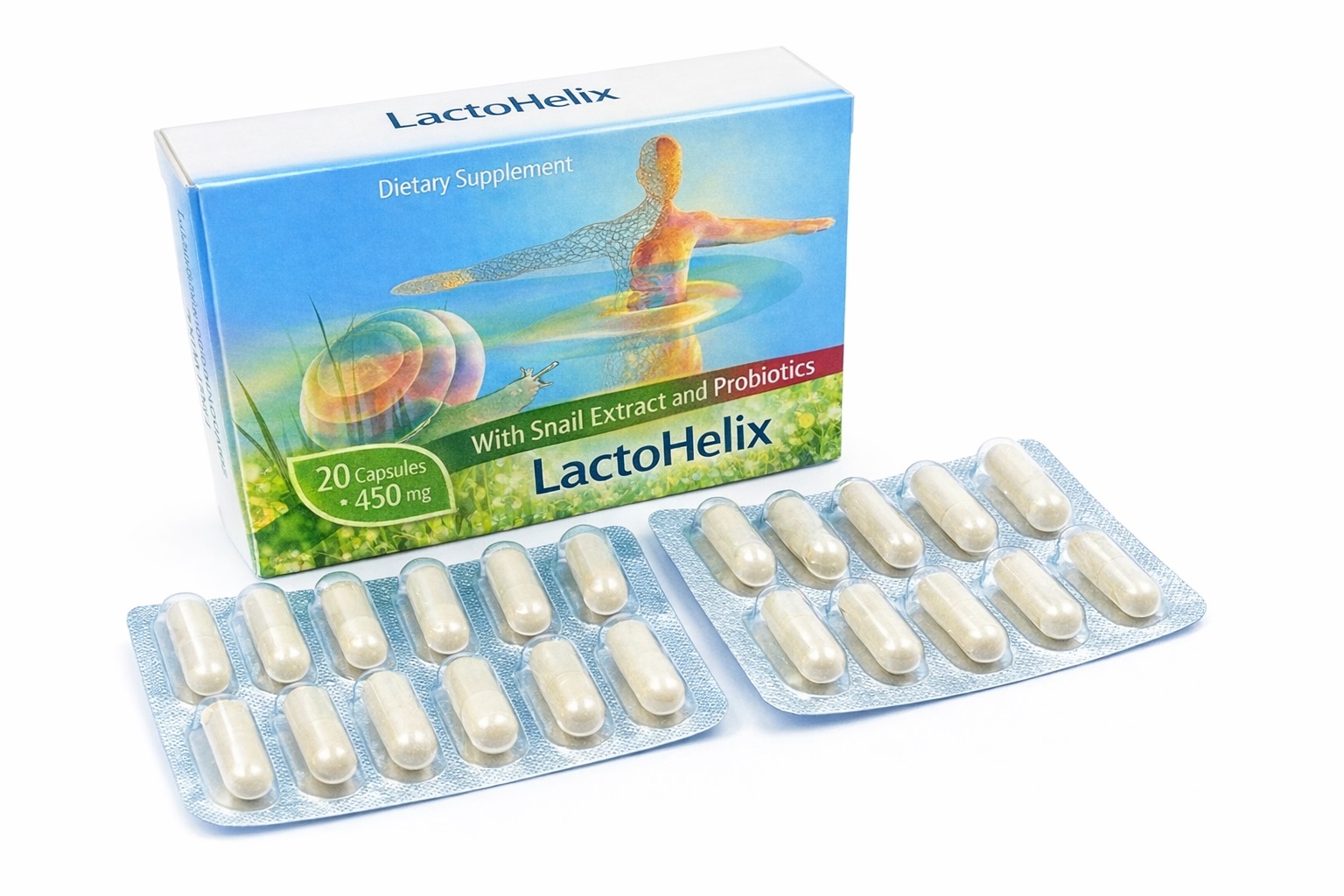 LactoHelix, synbiotic with snail extract, briv