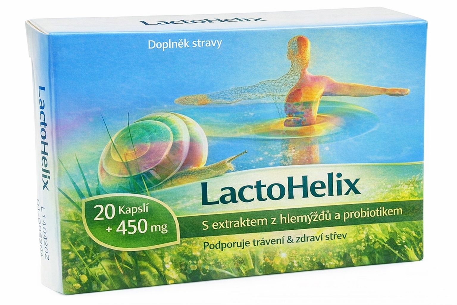 LactoHelix, synbiotikum s hlemýždím extraktem, 20 kapslí, briv