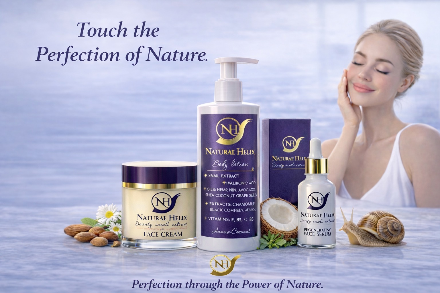 Snail Extract Skin Care for Regeneration & Anti-Aging Premium Snail Extract Skincare for Anti-Aging & Hydration
