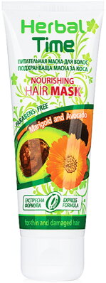 Herbal Time Vyživující vlasová maska s Měsíčkem Lékařským a Avokádem 200 ml
