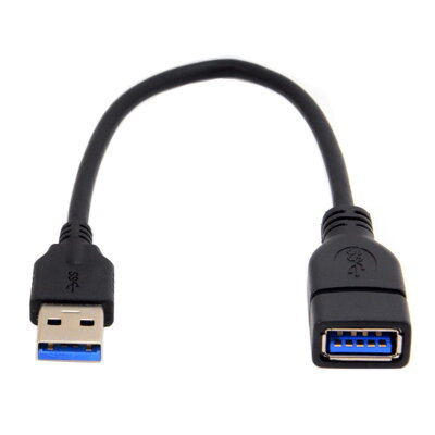 U3-026 USB 3.0 A (M) - USB3.0 A (F), 20cm, prodlužovací kabel