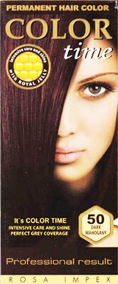 Dlouhotravající Barva na vlasy Color Time - 50 - Tmavý mahagon 85ml