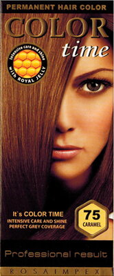 Dlouhotravající Barva na vlasy Color Time 75 - karamel 85ml