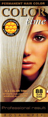 Dlouhotravající Barva na vlasy Color Time 88 - stříbrné blond 85ml