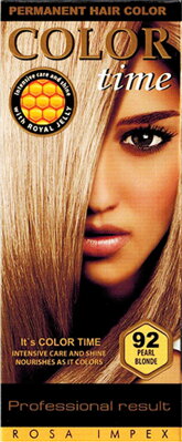 Dlouhotravající Barva na vlasy Color Time -92 - Perleťová blond 85ml