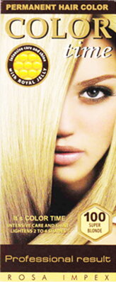 Dlouhotravající Barva na vlasy Color Time - 100 - Super blond 85 ml