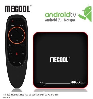 TV Box MECOOL M8S Pro W S905W 2/16GB AndroidTV OS 7.1